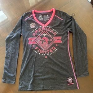 American fighter women’s long sleeve shirt new no tag
